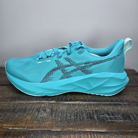 NEW ASICS Novablast 5 Mens Size 13 Running Shoes Wave Teal 1011b974 - Picture 7 of 13